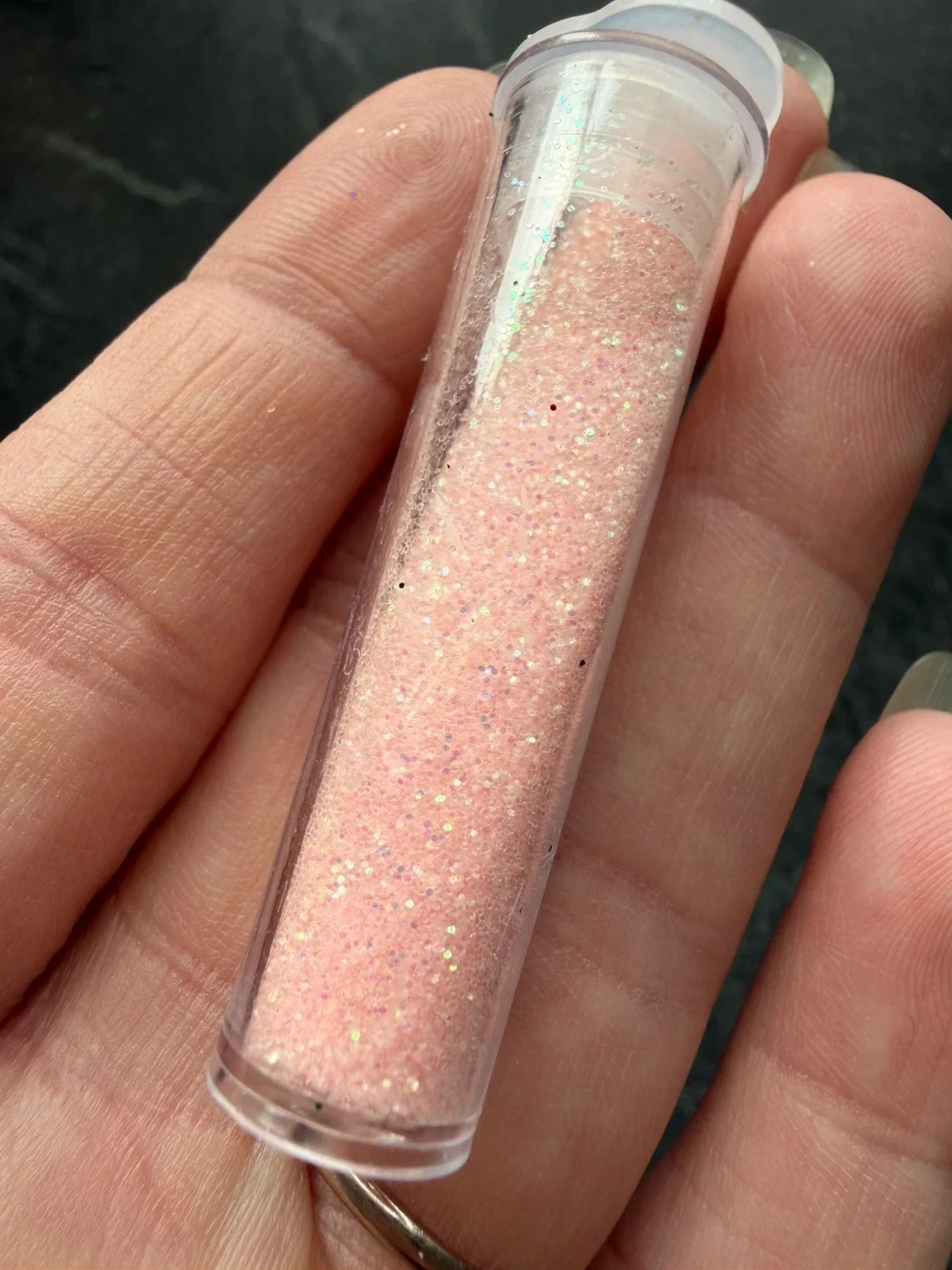 Tubo de glitter rosa pálido – photo 3